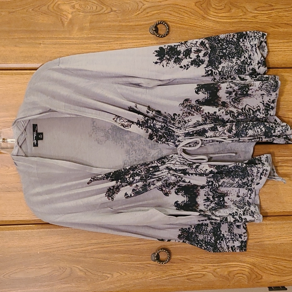 Sharagano Studio Ribbon-Tied Sweater